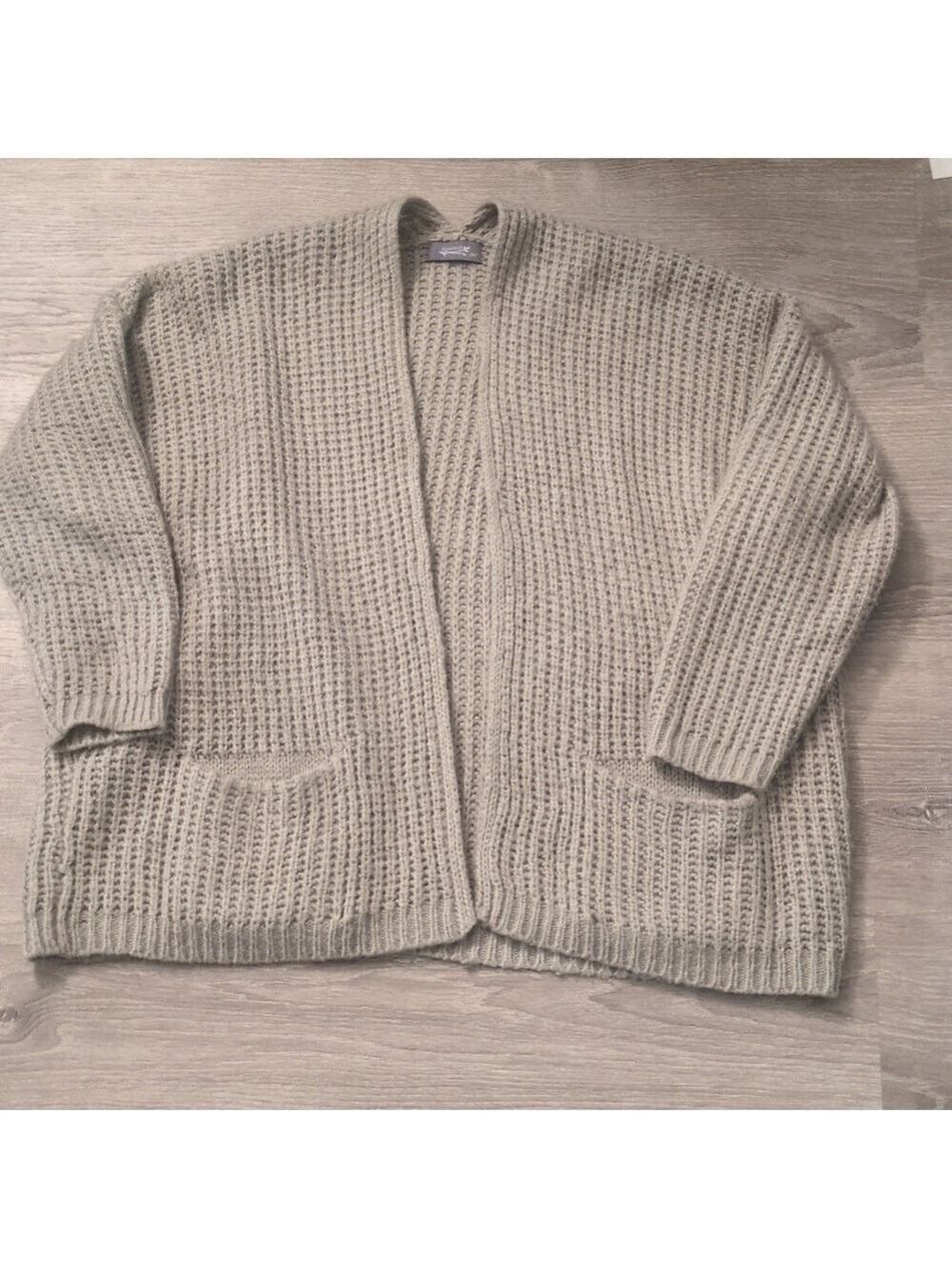 Figwood Tan Mohair Blend Open Cardigan Size O/S